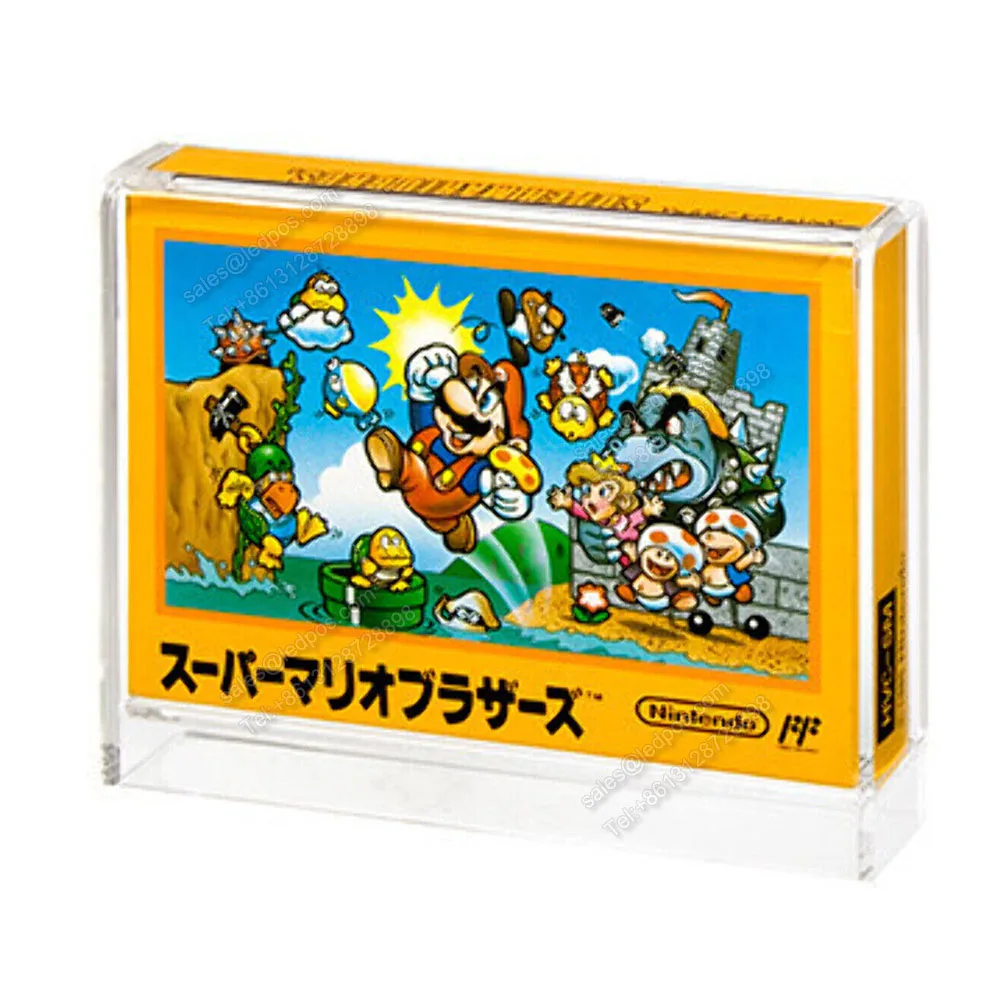 

Прозрачный акриловый контейнер из перспекса для Nintendo NES Famicom для горизонтальных видеоигр