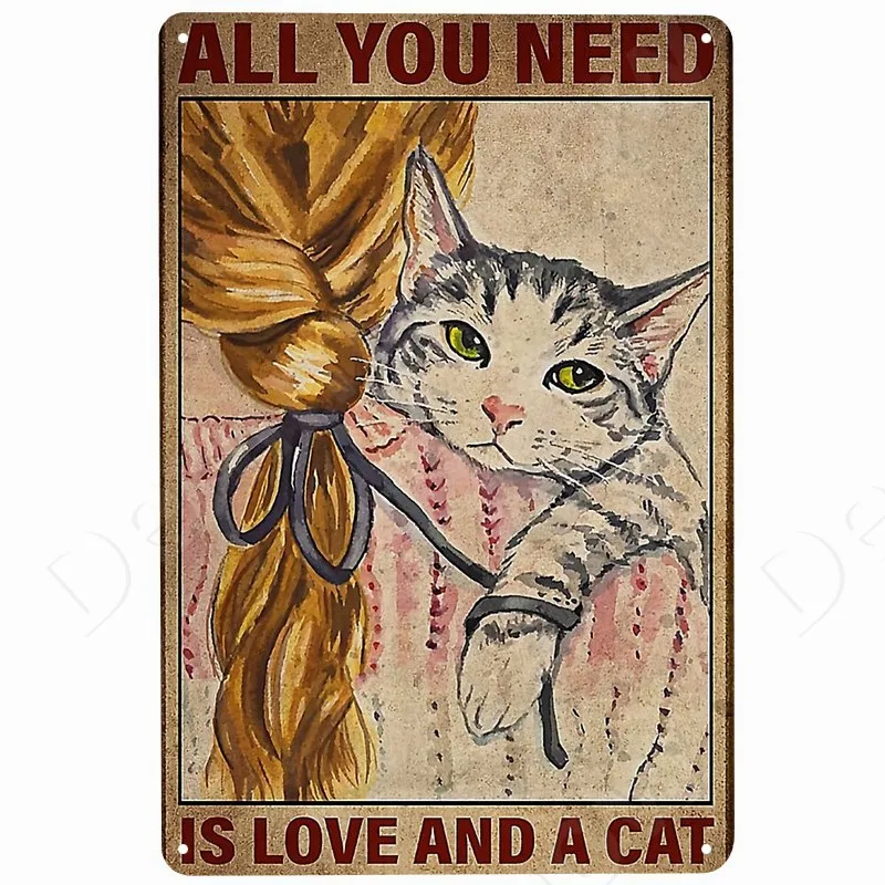 

Металлическая вывеска Denim Meow "Шитье, потому что убийство неправильно"