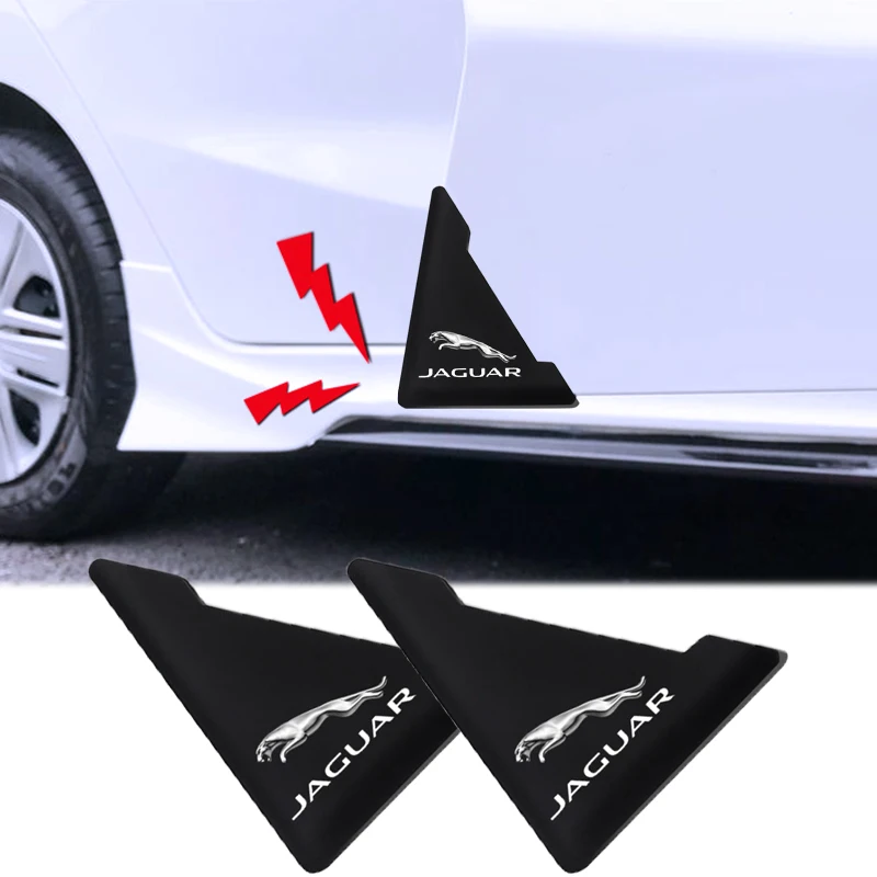 

2pcs Silicone Car Door Corner Cover Crash Anti-Scratch Sticker For Jaguar XF XE XJ F-Pace X-Type S-Type F-Type E-Pace I-PACE XK