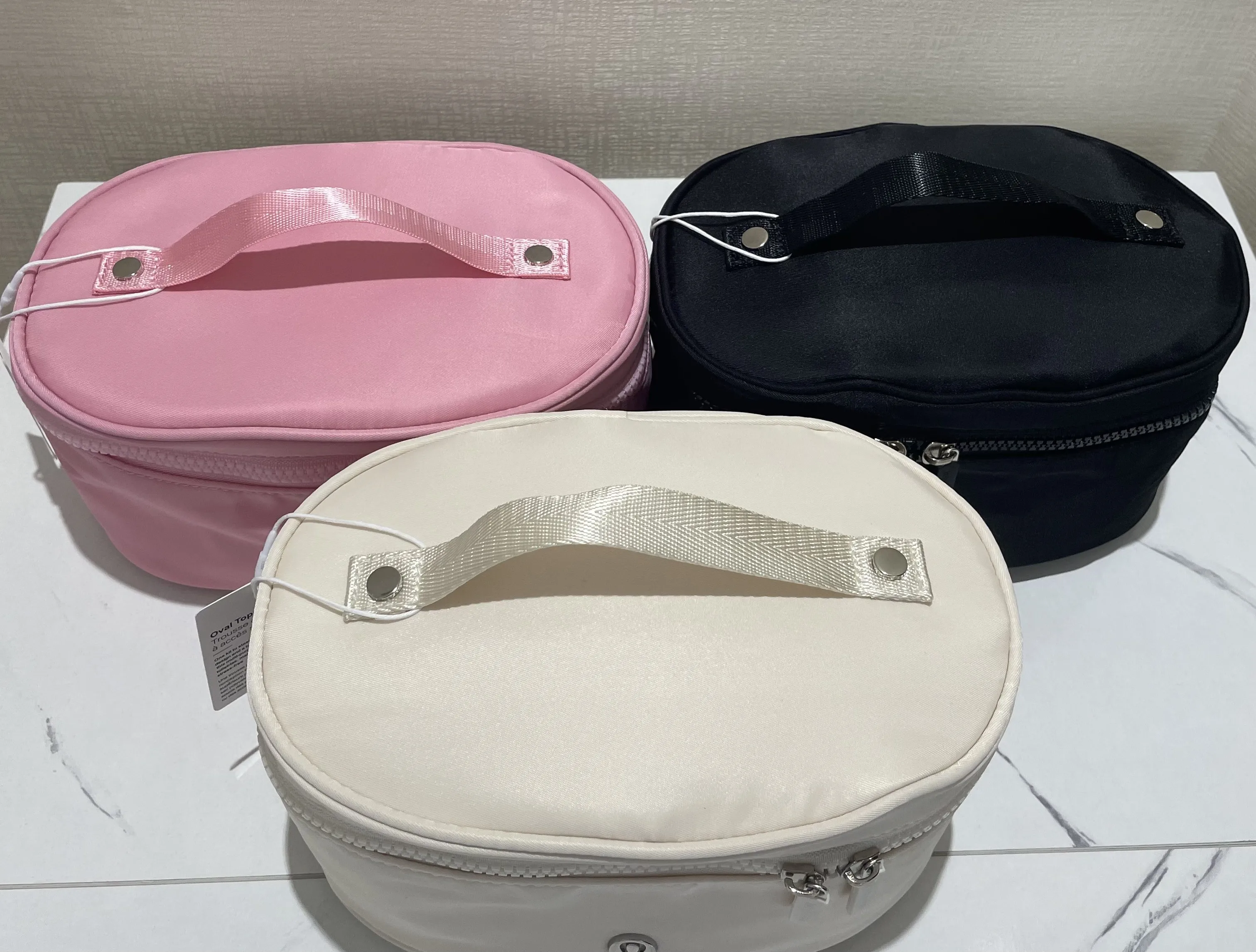 Fashion Oval Top-Access Kit High Quality Women Cosmetic Bag Casual Style Bags Waterproof Makeup Bags Travel Portable Gym bags