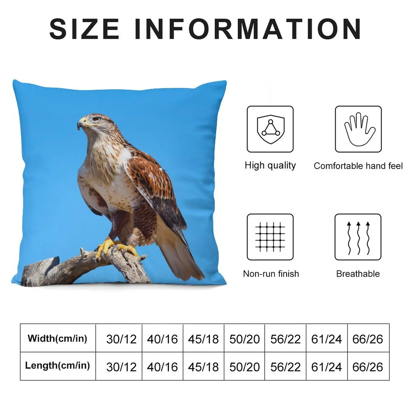 Ferruginous Hawk портрет искусственная подушка