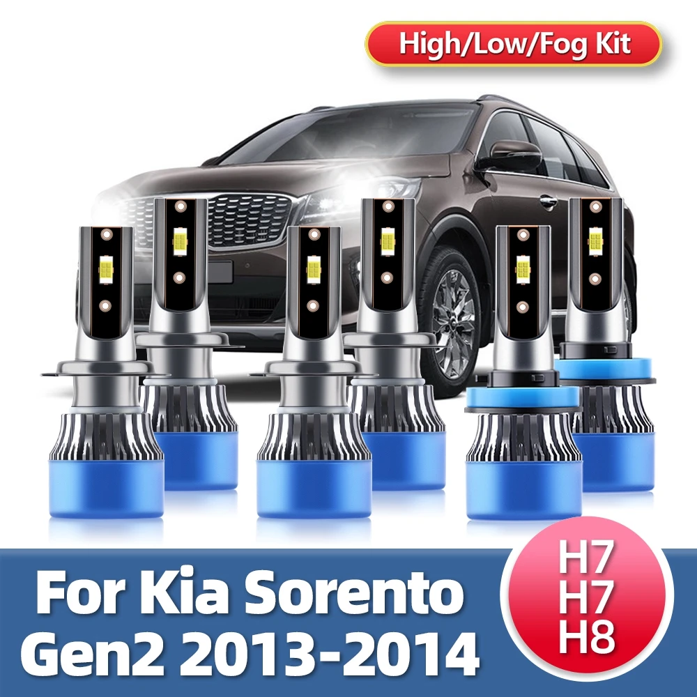 

Roadsun Bulbs Led Car Headlights CSP Chip 110W For Kia Vehicles Fog Headlamp Lamps 15000LM Luces For Sorento Gen2 2013 2014