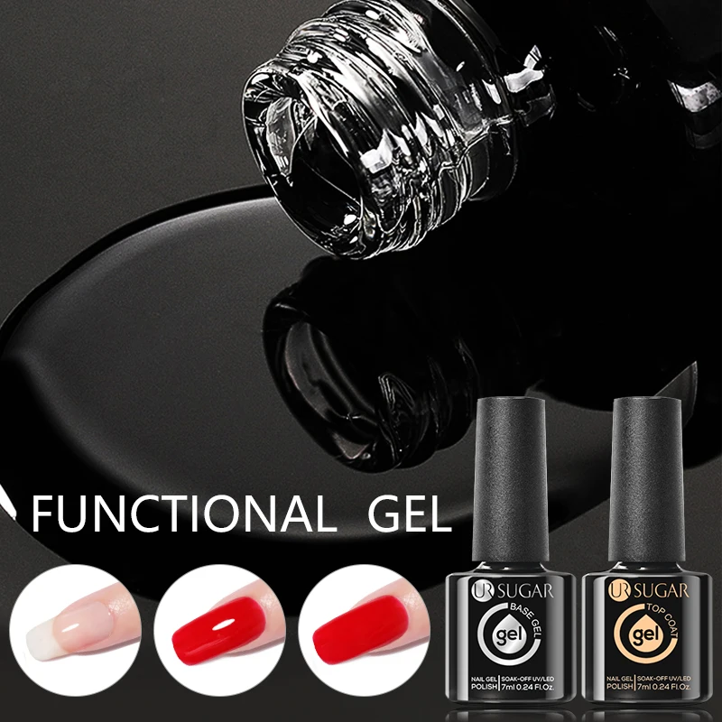 UR SUGAR 6 шт./компл. праймер верхнее покрытие полуперманентный гель-лак для ногтей Nail