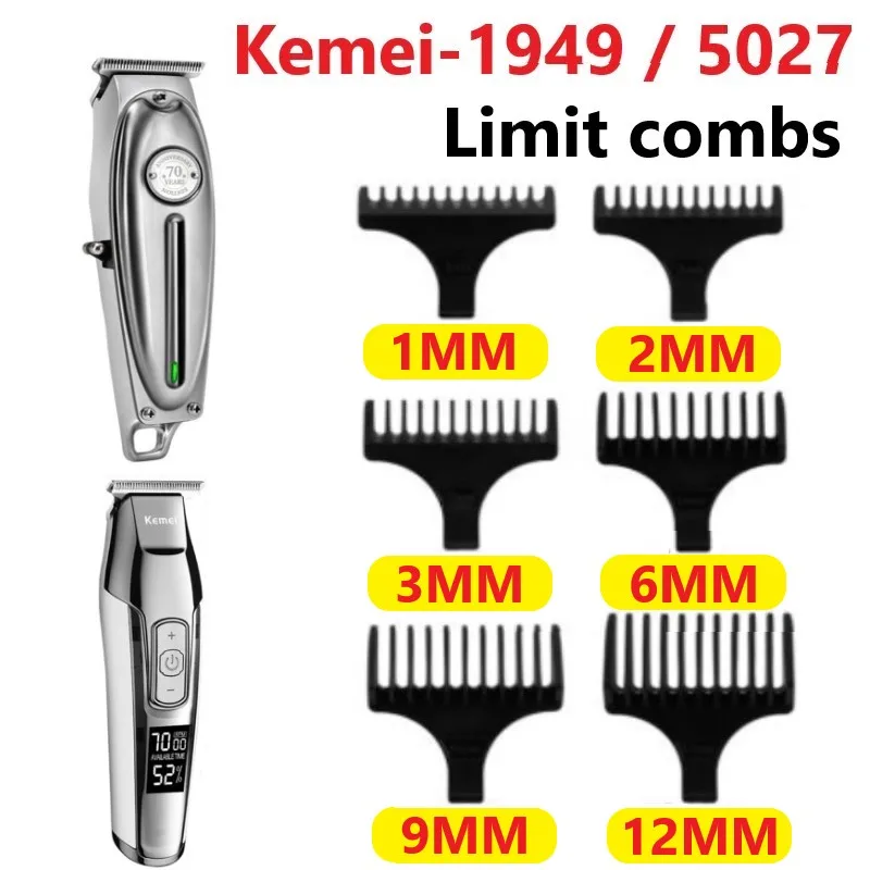 Kemei 0mm Hair Trimmer Limit Comb Universal Black Guards Hai