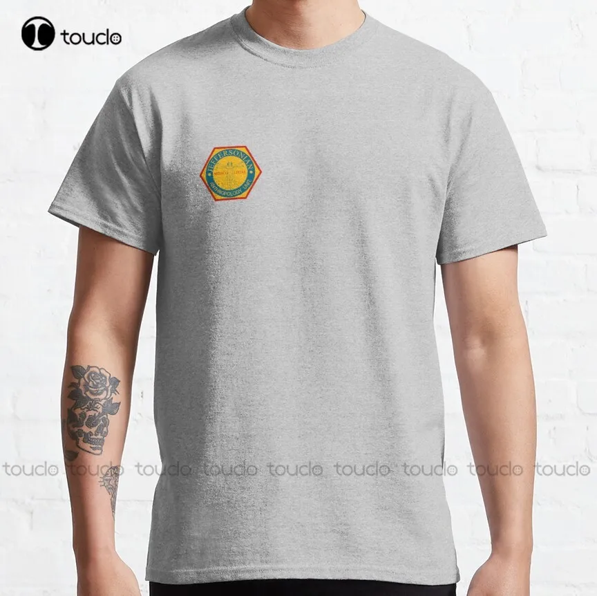 

Jeffersonian Logo- Bones Tv Show Classic T-Shirt Shirt Stays For Men Creative Funny Shirt Outdoor Simple Vintag Casual T-Shirt