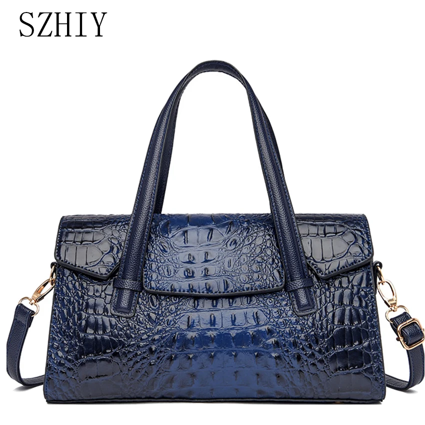

Luxury Designer Handbag Crocodile Pattern Bag for Women Bolsas De Mujer De Lujo Marcas Fashion Shoulder Crossbody Bags Office
