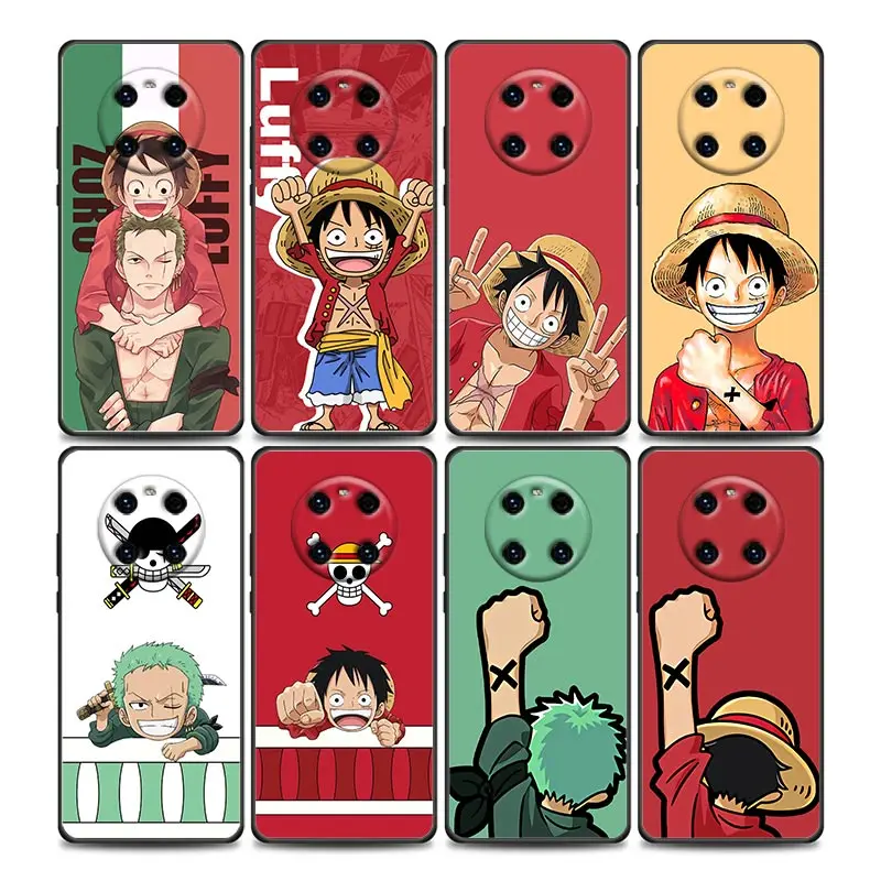 

For Huawei Mate 10 20 Lite 40 Pro Case Soft TPU Cover ONE PIECE Luffy Zoro Anime Phone Case For Huawei Y6 Y7 Y9 2019 Y6p Y8s Y9a