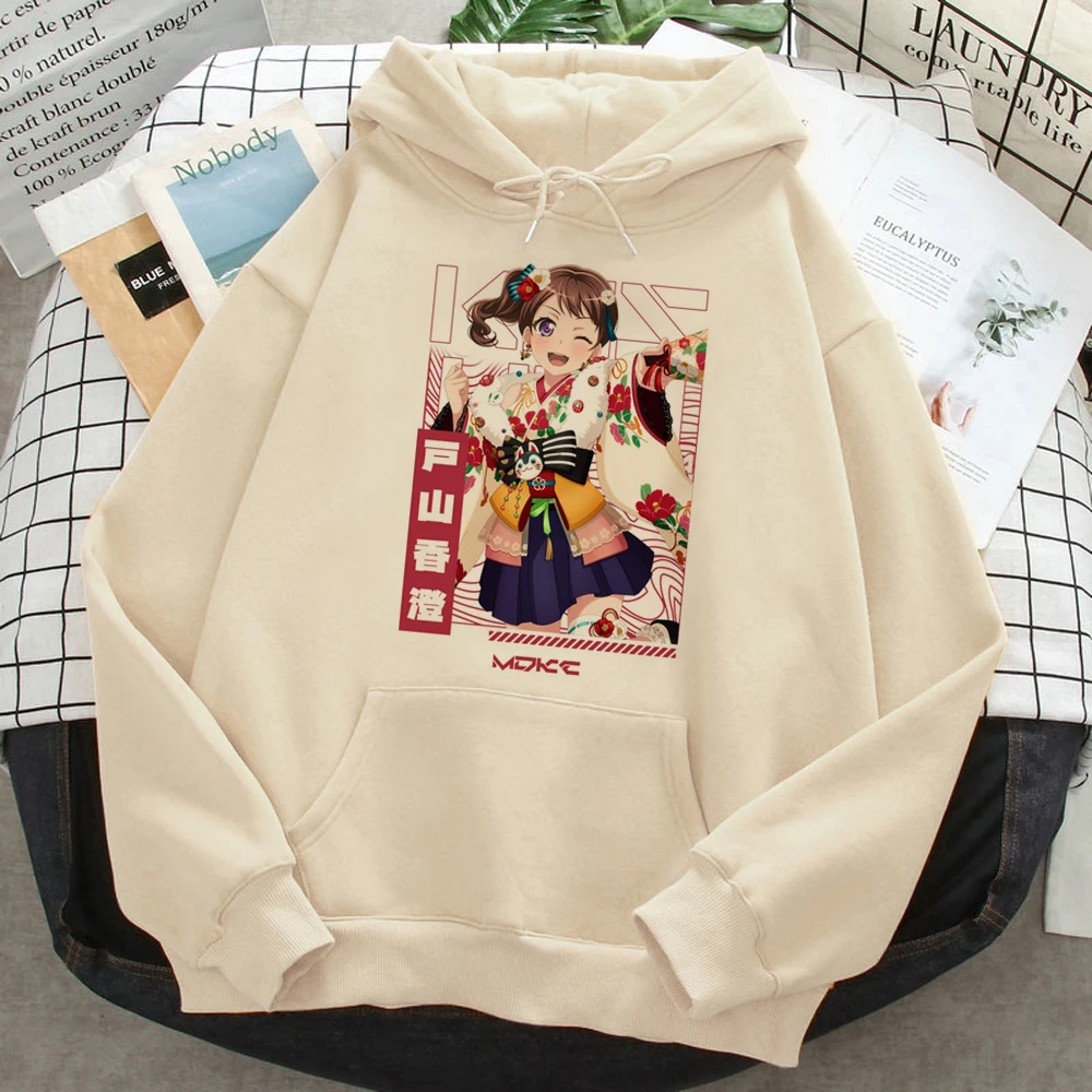 

Женские толстовки с капюшоном Bang Dream y2k, флисовые худи в стиле Харадзюку, женский спортивный костюм в Корейском стиле