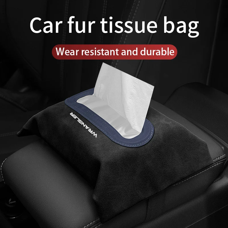 

For Jeep Wrangler Car Tissue Box Cover Sun Visor Seat Back Hanging Type Car Tissue Box Holder Armrest Box Storage Case