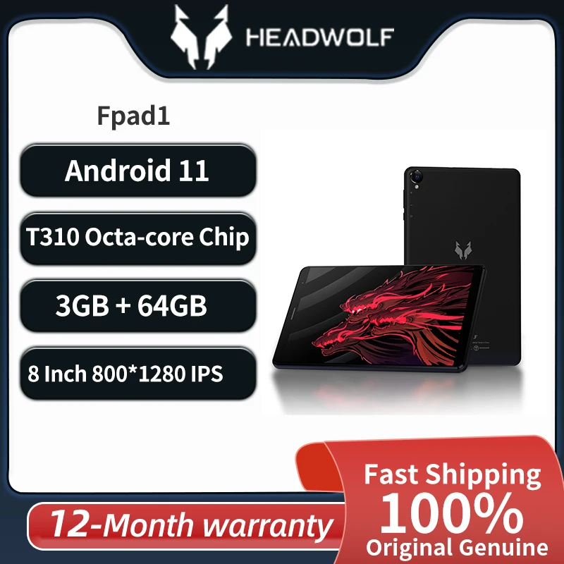 Headwolf FPAD1 Android 11 планшет 8-дюймовый 3GB RAM 64GB ROM 4G LTE PLANT TANDET PC 800*1280 IPS четырехъядерный