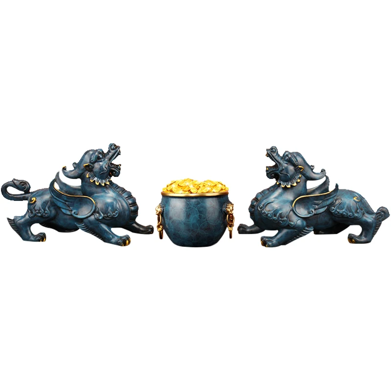 

Fortune Gathering Spell Pure Copper Palace Jar Cornucopia Decoration Money Drawing Wine Cabinet Feng Shui Decoration Crafts