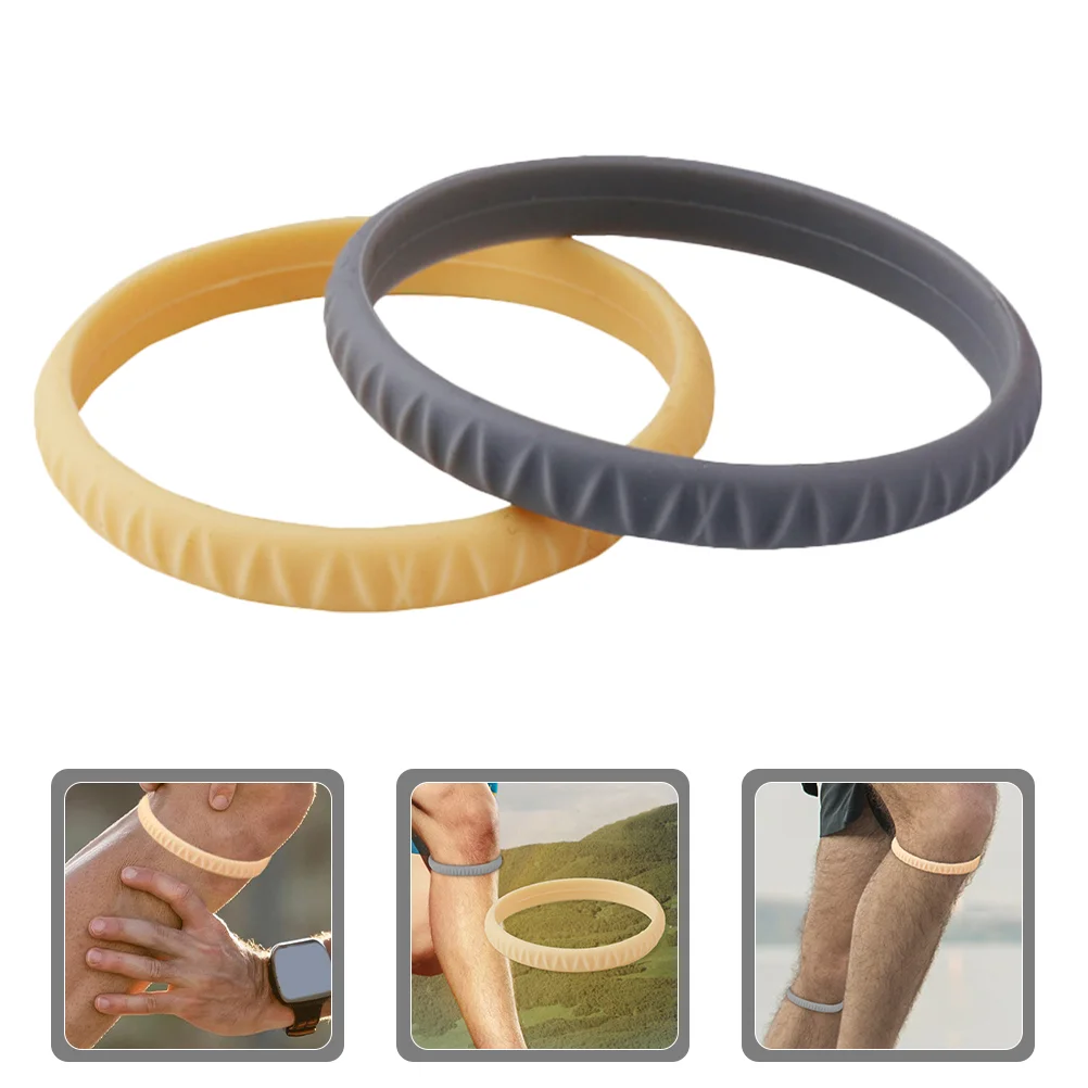 

2 Pcs Knee Rope Loop Support Bands Brace Running Lengthen Pain Silica Gel Tendon Strap