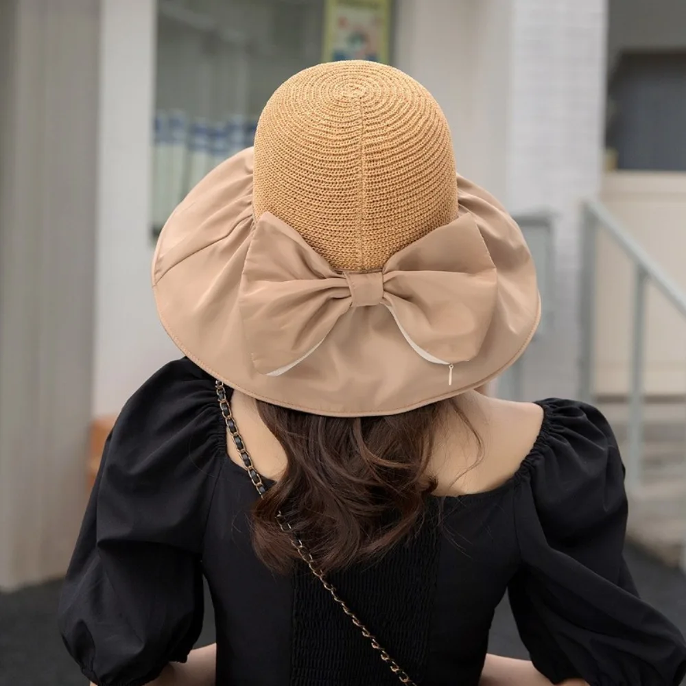 

Wide Brim Sun Hats portable Foldable UV Protection Summer Hat Solid Color Women Bucket Hat Beach
