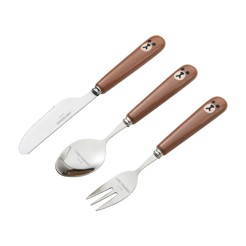 

(5 sets)LINE FRIENDS Western Steak Knife and Fork Three Piece Set