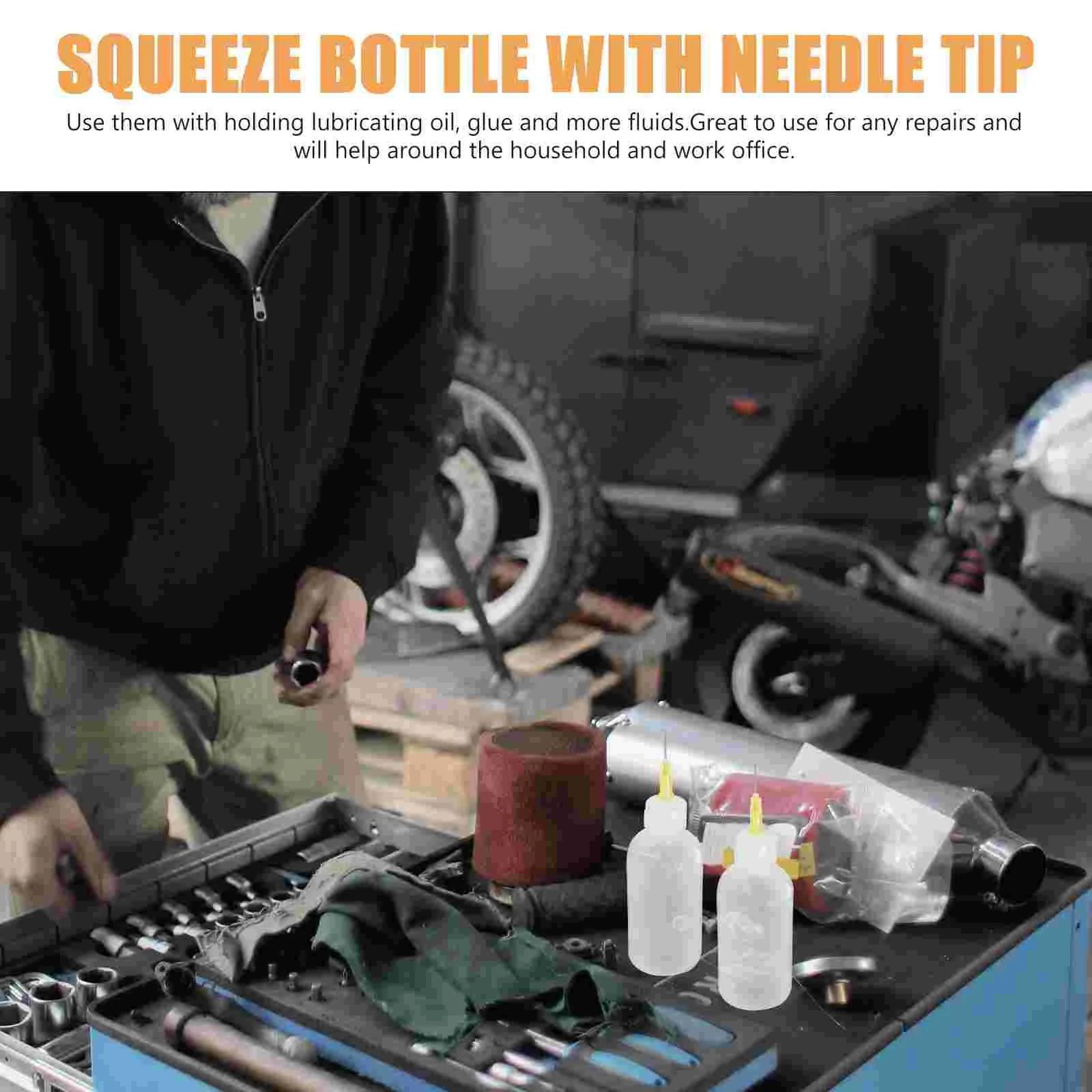 6 шт. Squeeze DIY квиллинговый полупрозрачный клей игольчатый аппликатор