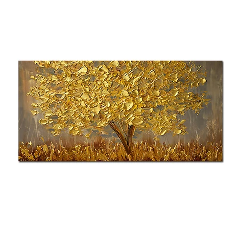 Картина золотое дерево - купить недорого | AliExpress