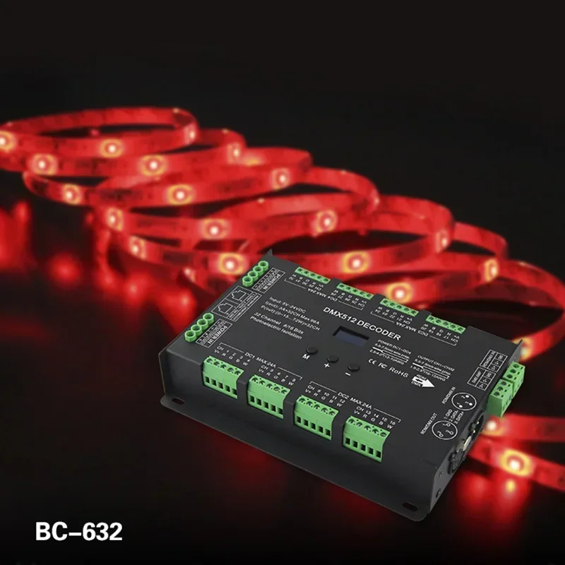 Bincolor BC-632 CV 32 канальный DMX светодиодный декодер DC 5в-24в 3A * 32CH DMX512 контроллер для