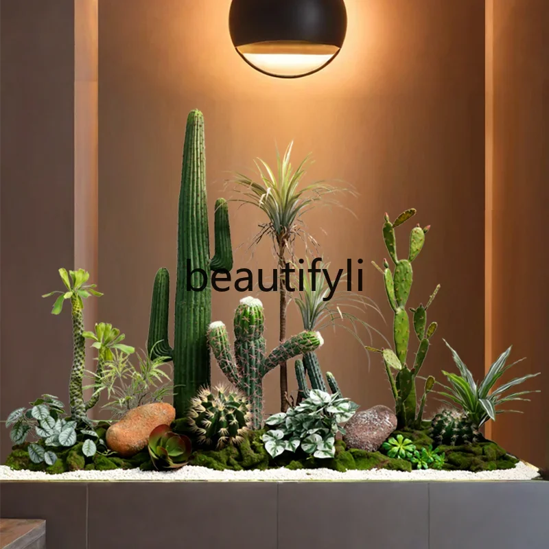 Имитация кактуса ландшафтный дизайн большой декоративный макет сцены зеленых