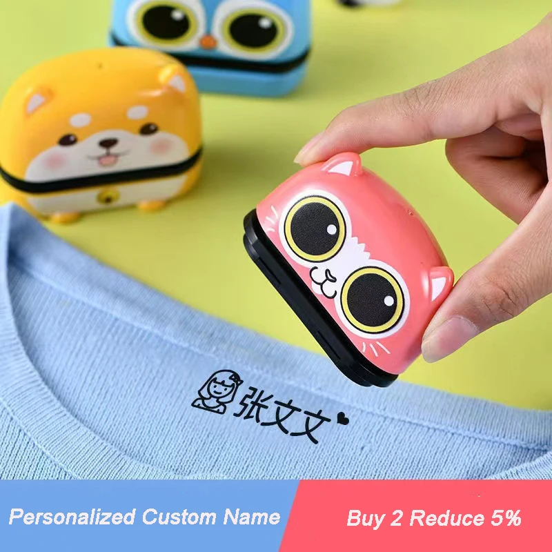 

Kindergarten Clothes Custom Children's Name Stamp Seal Custom Student's Name Stamp Waterproof Name Sticker Montessori Stamp Gift