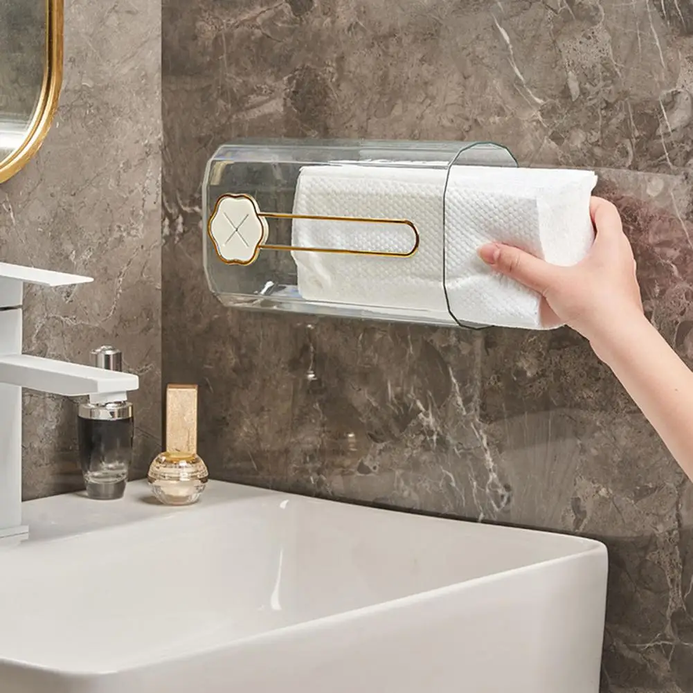 

Durable Tissue Box Punch Free No Residue Waterproof Tissue Storage Box Household Supplies