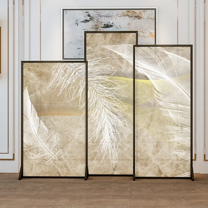 Европейская легкая роскошная перегородка из алюминиевого сплава для гостиной