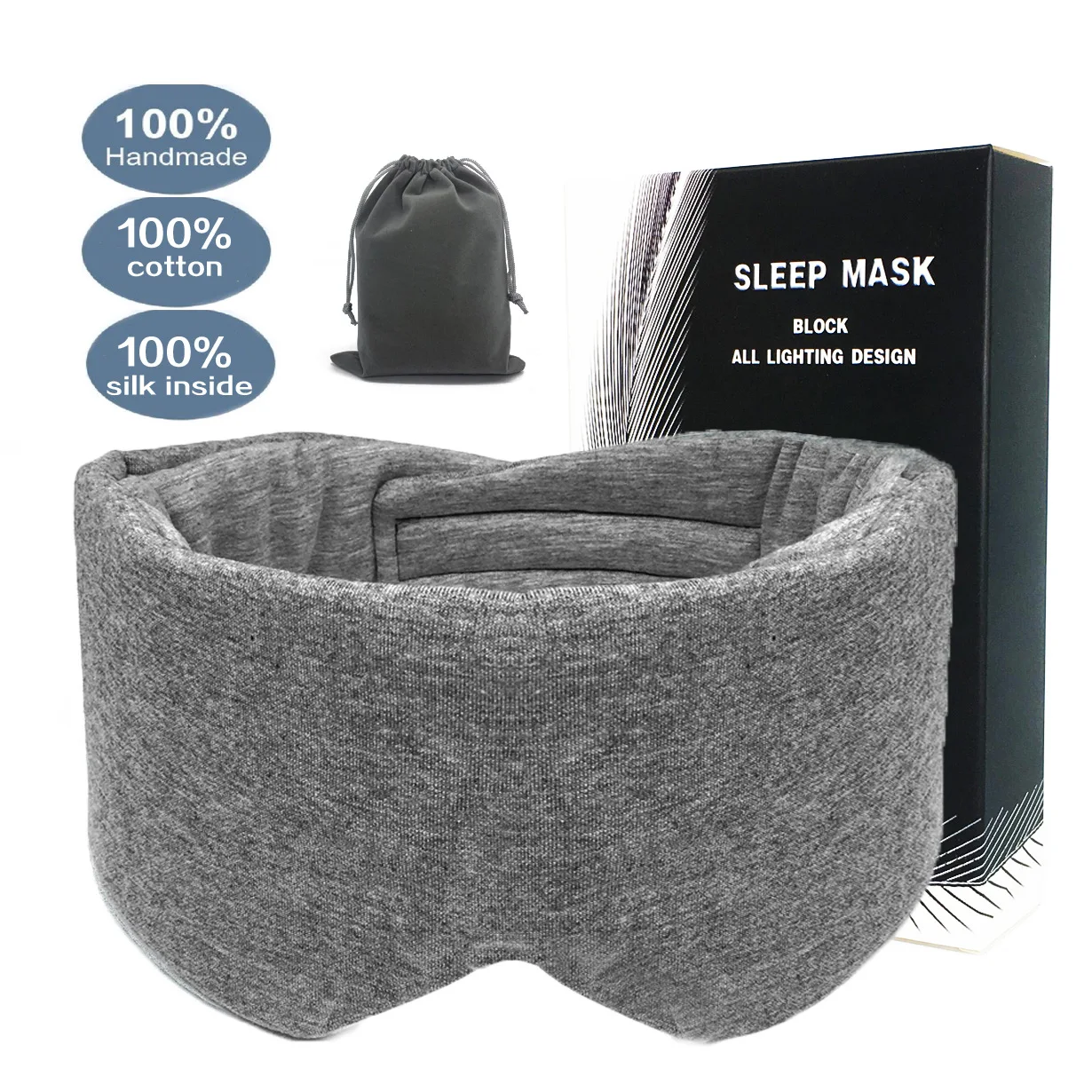 Soft Portable Eye Mask Sleep Blindfold Eye Patch Women Men Soft Portable BlindfoldTravel Eyepatch Sleeping Eye Mask