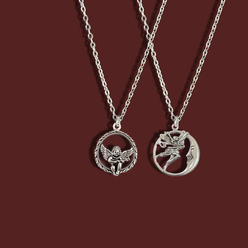 

Garland Ring Guitar Angel Necklace Harajuku Style Hip Hop Joint Disco Pendant Sweater Hanging Ornaments