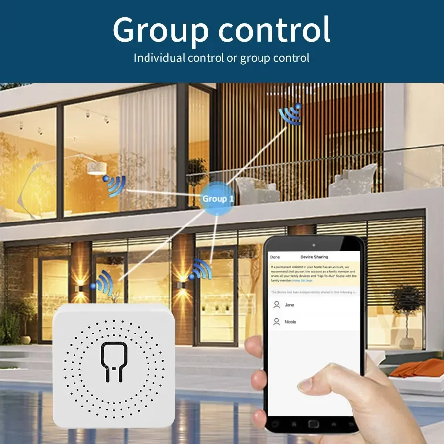 Умный переключатель Cozylife Wi-Fi модуль 16A 20A поддержка двухстороннего управления