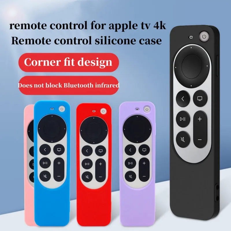 

2022 New Remote Protective Shell Silicone Case for-Apple TV 4K 2022 7Th Remote Control Cover With luminous lanyard Silicone Case