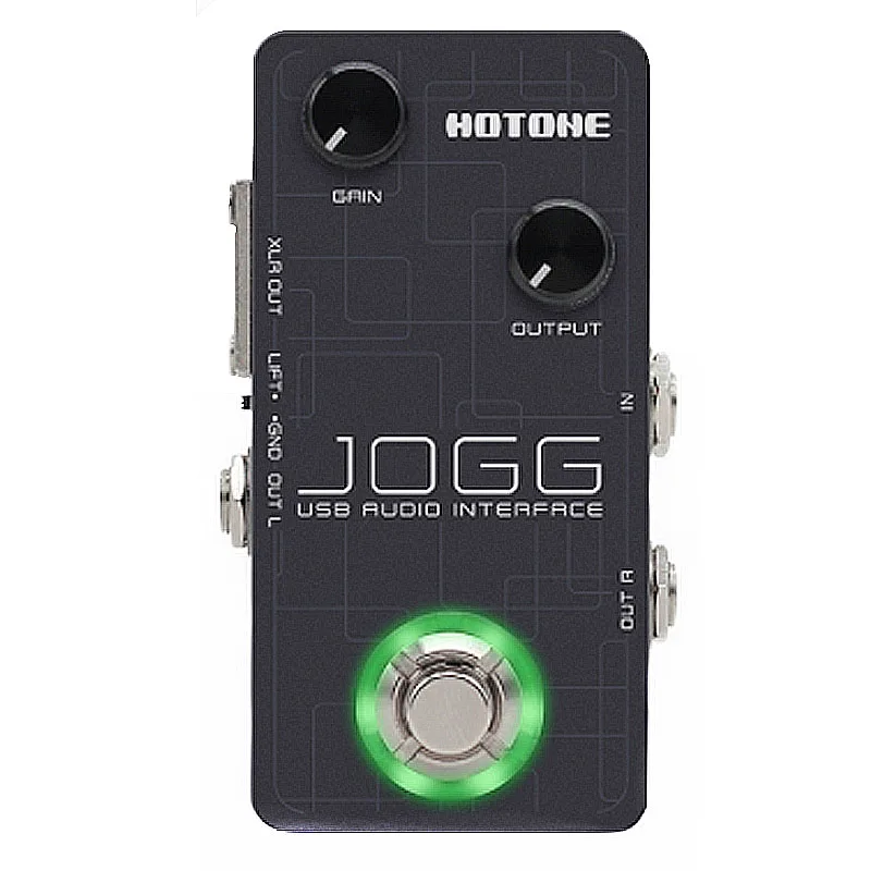 

Hotone Jogg USB аудио интерфейс педаль для домашней студии поддержка ASIO UA-10