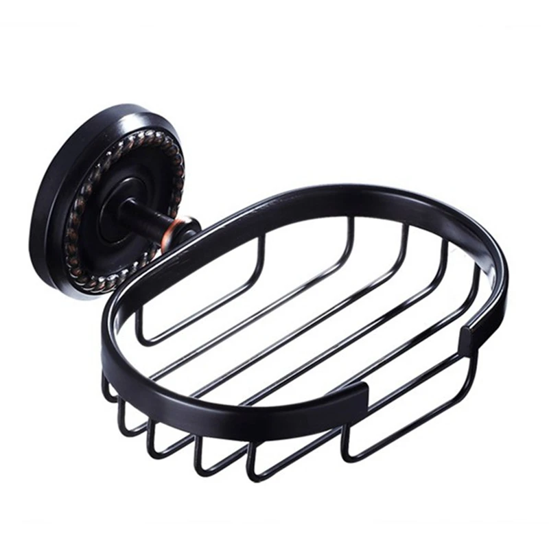

Black Brass Toilet Wall Mounted Soap Rack Soap Mesh Rack Bathroom Soap Basket Bathroom Accessories
