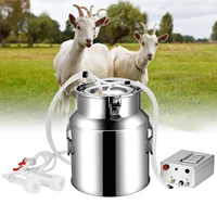 14l electric goats milking machine stainless steel automatic pulsation vacuum pump milker for sheep farm hou milking equipment