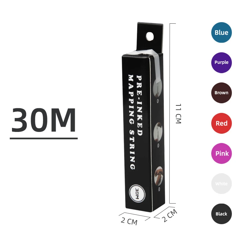 30 м картинг предварительно чернильная строка микроблейдинг нить для окрашивания