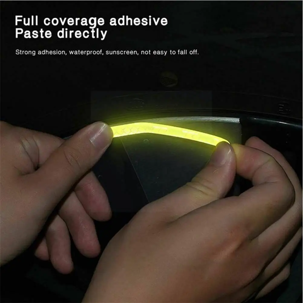 

Светоотражающая наклейка для шин, наклейка для кузова автомобиля, предупреждающее украшение, Зеркальная Наклейка, Светоотражающая наклейк...