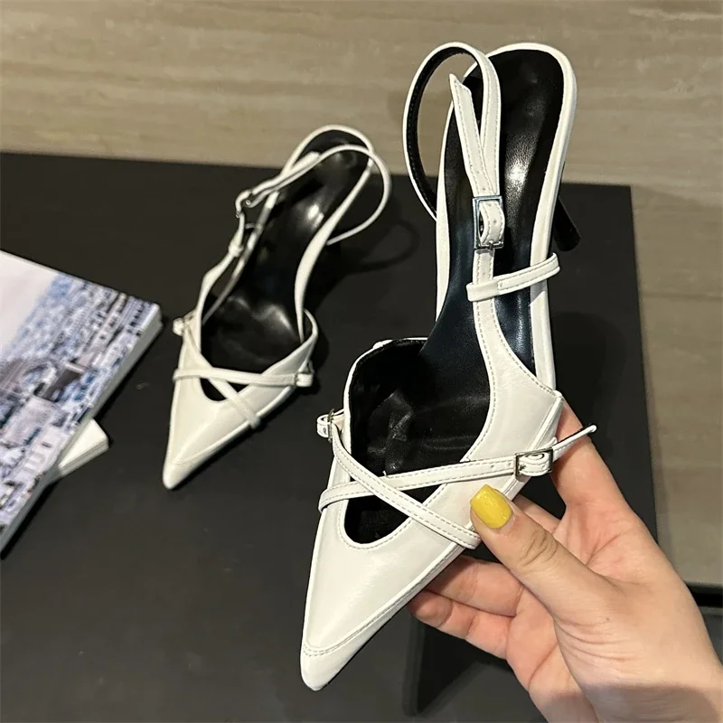 Eilyken/пикантные женские туфли-лодочки с узким ремешком и пряжкой дизайнерские