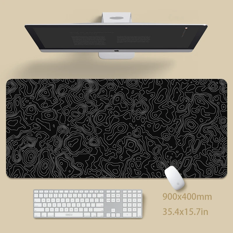 

Black And White Large Mouse Mat Mousepad Big Gamer Mousepads 50x100cm Rubber Keyboard Mats Desk Pad Mat Table Carpet Mouse Pad