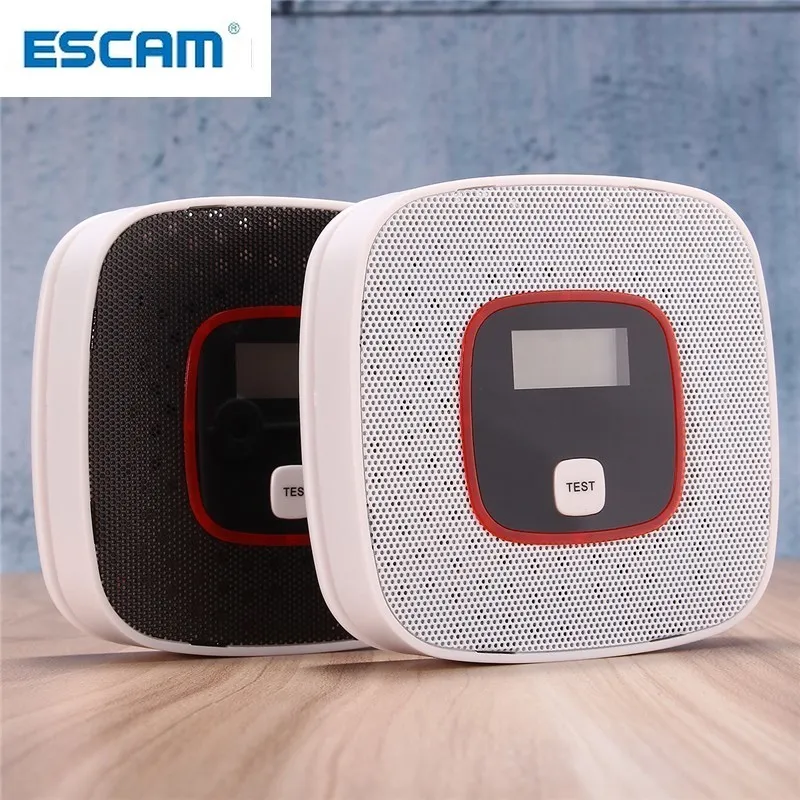 

Датчик сигнализации угарного газа ESCAM LCD CO, детектор дымового газа