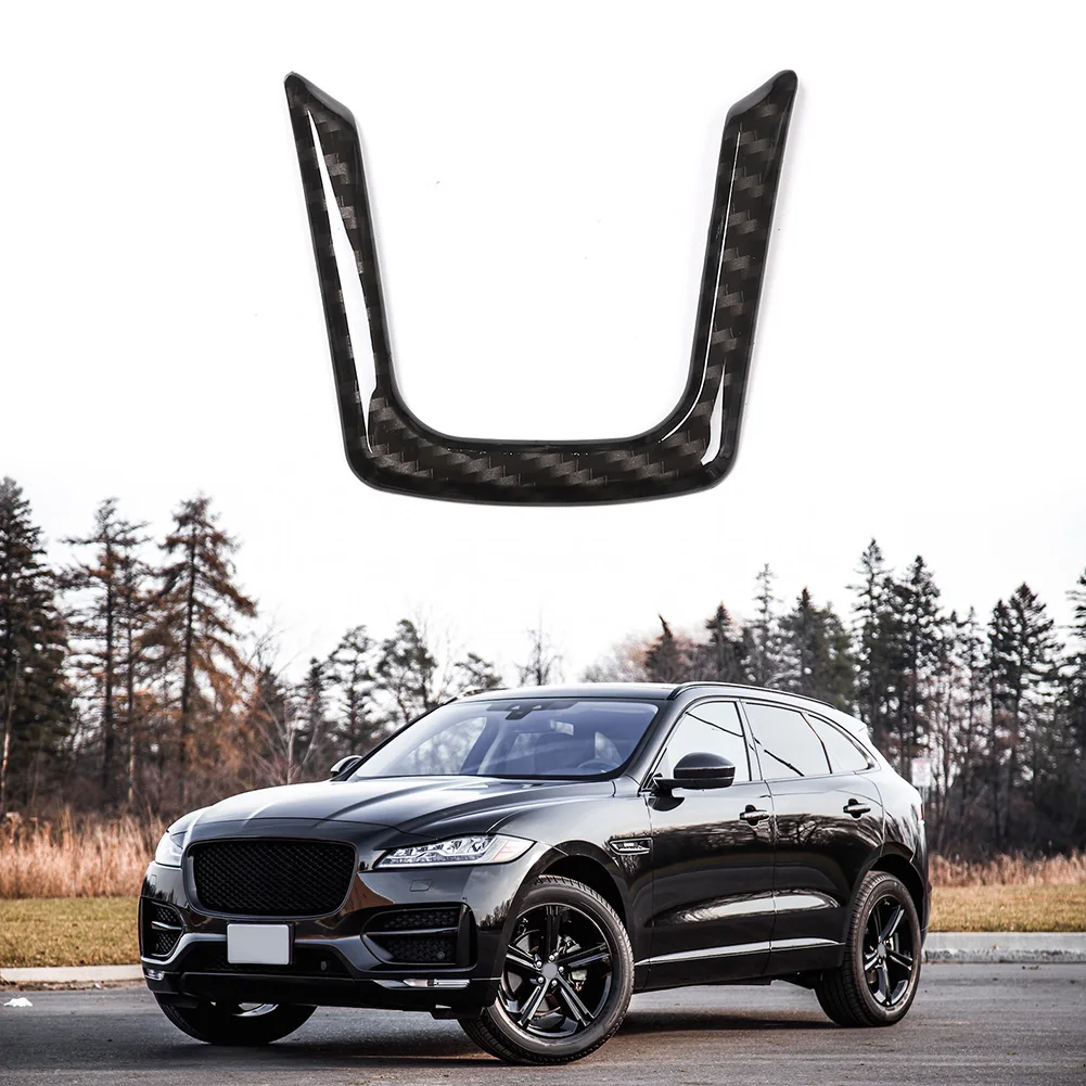 

Decorative Steering Wheel Cover For Jaguar XE/XF/F-Pace 2016-2021 Abrasion Carbon Fiber Black Direct Replacement