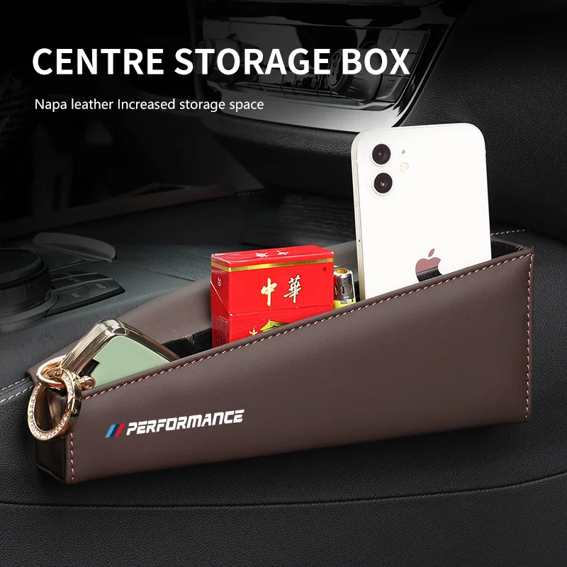 

Leather Car Storage Box Holder For BMW 5 Series G30 G38 2018-2022 Left Hand Drive Interior Car Central Control Organizer Box