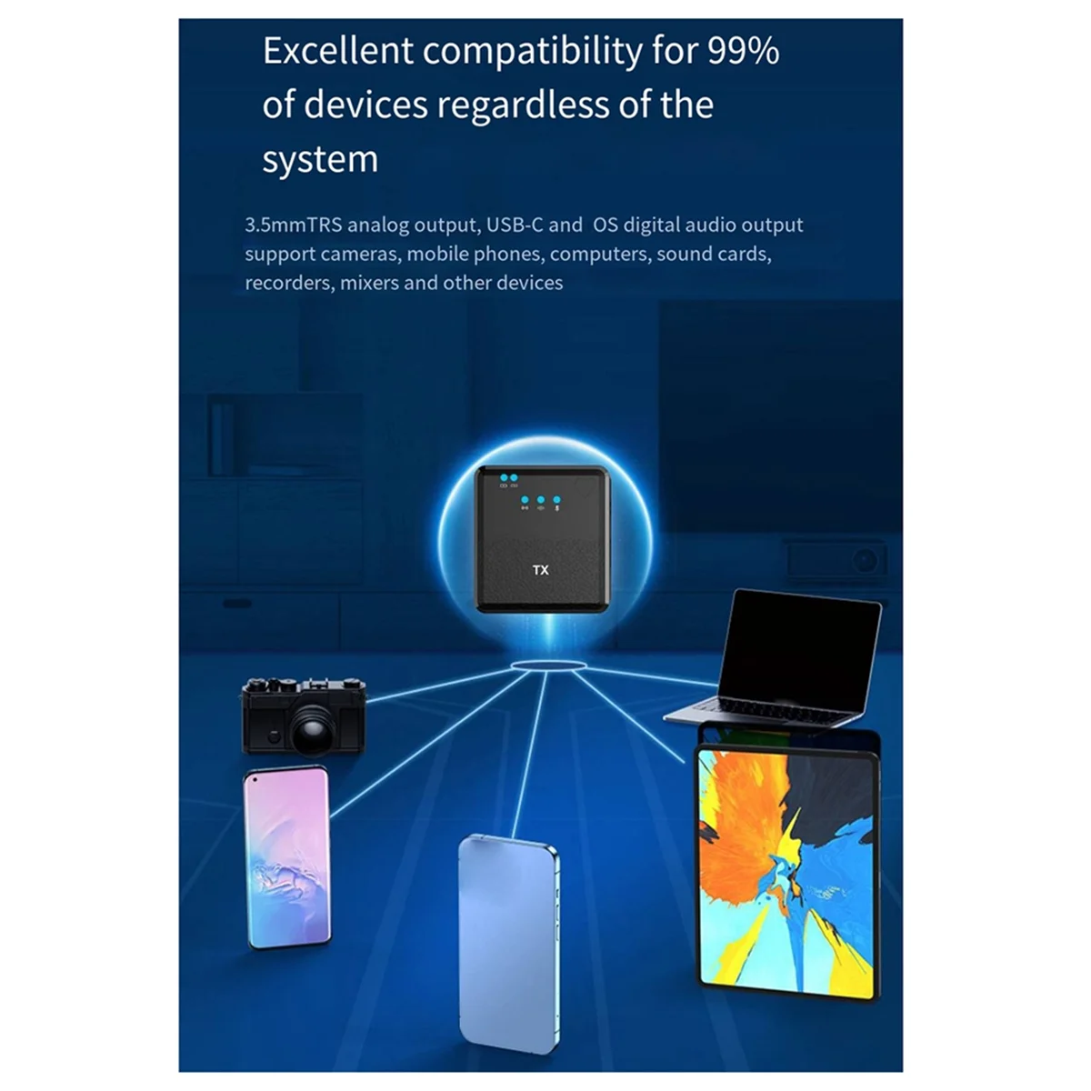 Беспроводной петличный микрофон для прямой трансляции