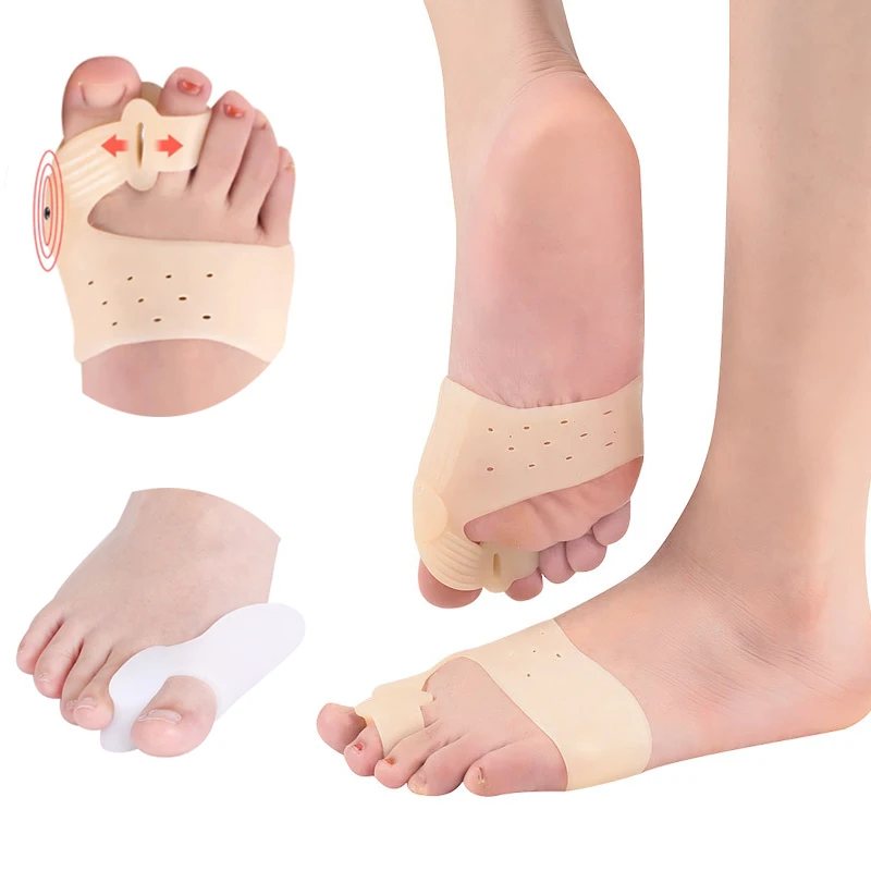 

2 шт., ортопедический силиконовый выпрямитель для большого пальца ноги