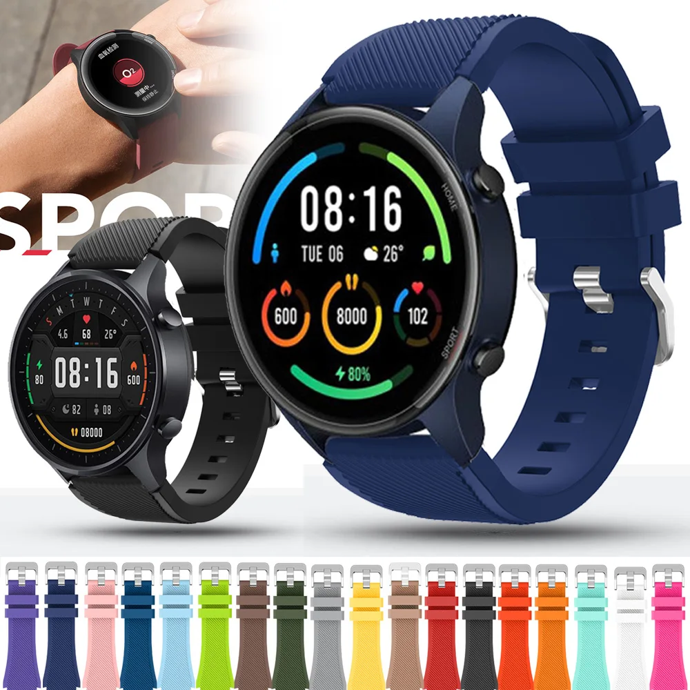 

22mm Silicone Strap For Samsung Gear S3 Classic Fashion Breathable Wristband Universal All 22mm Watches For Huawei Watch3 GT3