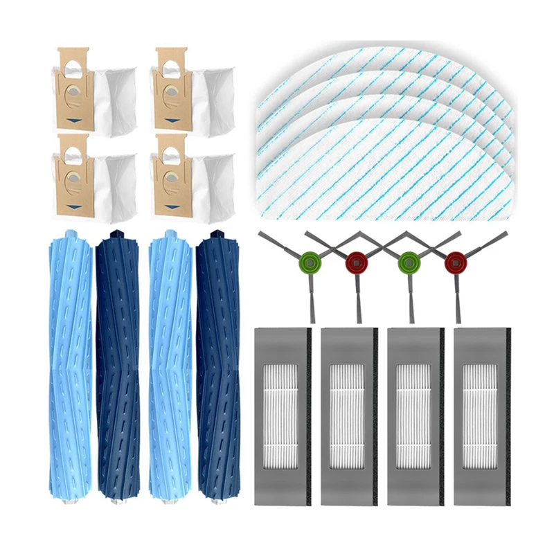 

For ECOVACS DEEBOOT OZMO T9 AIVI, T9 AIVI PLUS Accessories Main Side Brush Hepa Filter Mop Pad Dust Bag