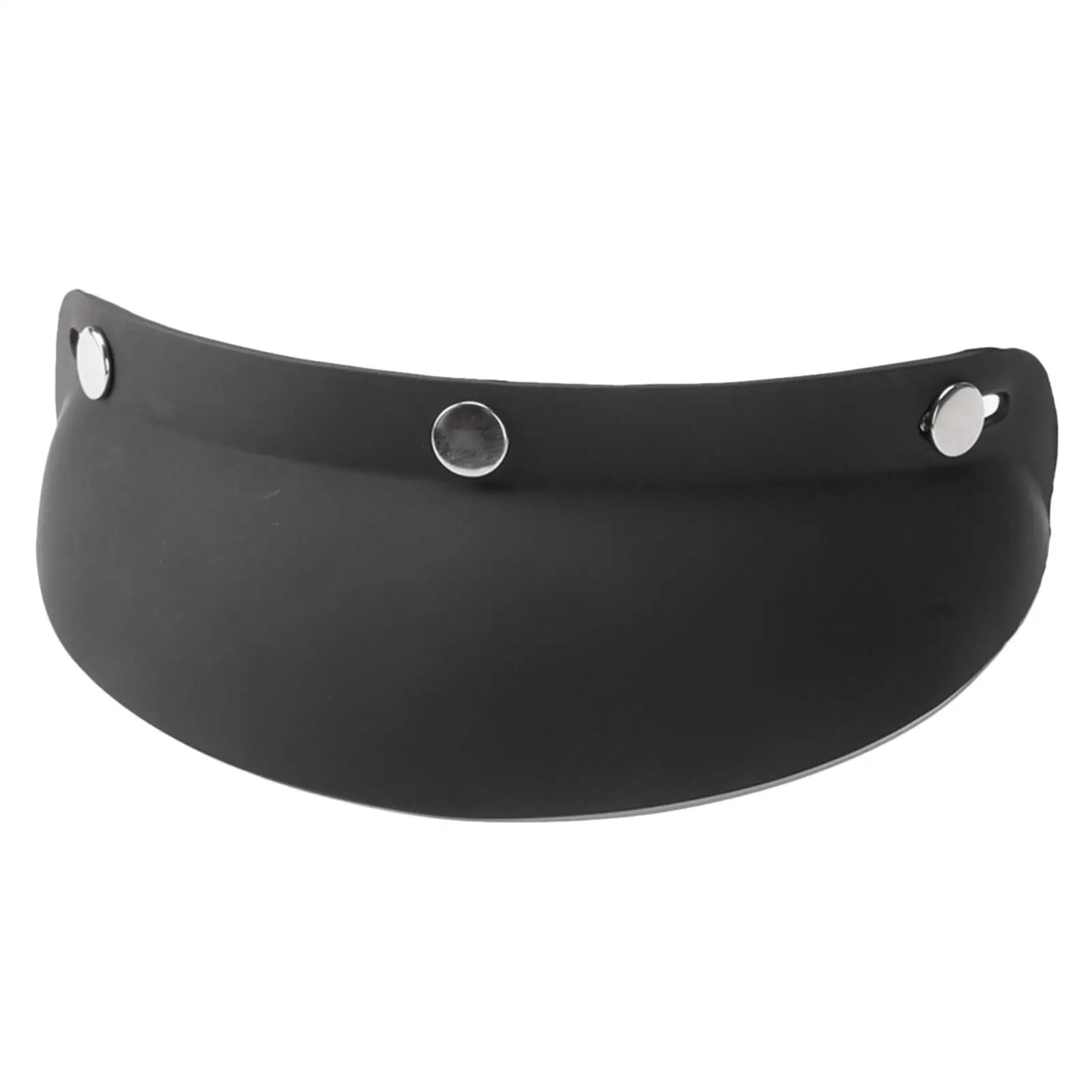 

2X Black 3 Snap Motorcycle Visor Peak Protector