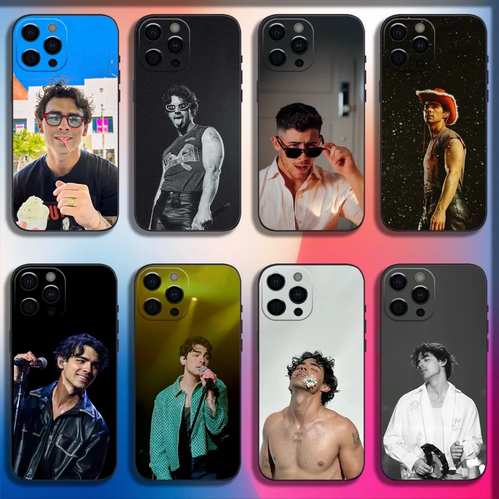 Singer Joe J-Jonas Phone Case For iPhone 16 15 14 13 12 11 Pro X XS Max XR Plus Mini Soft Black Cover