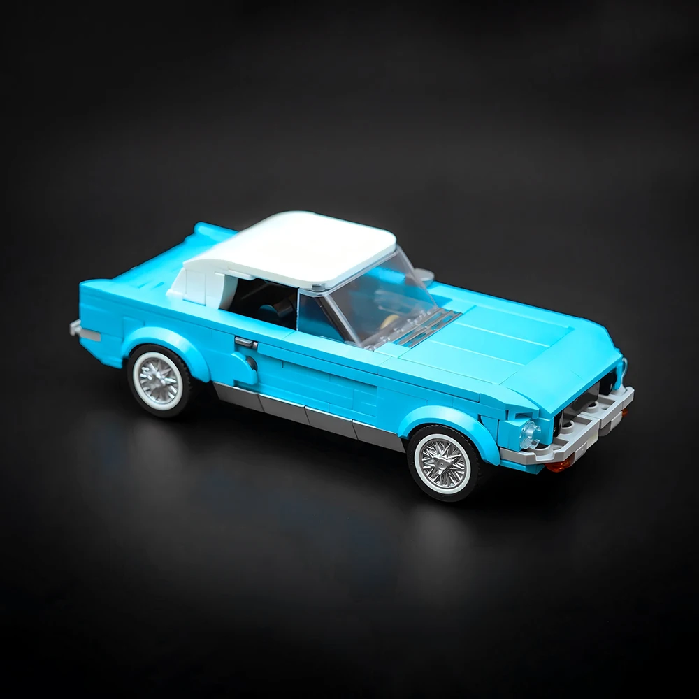 Фото Новая модель MOC Speed ​ ​ Конструктор «Классический спортивный автомобиль 1965 года»: Модульная сборная модель гоночного автомобиля, развивающая игрушка для мальчиков, подарочный набор №1