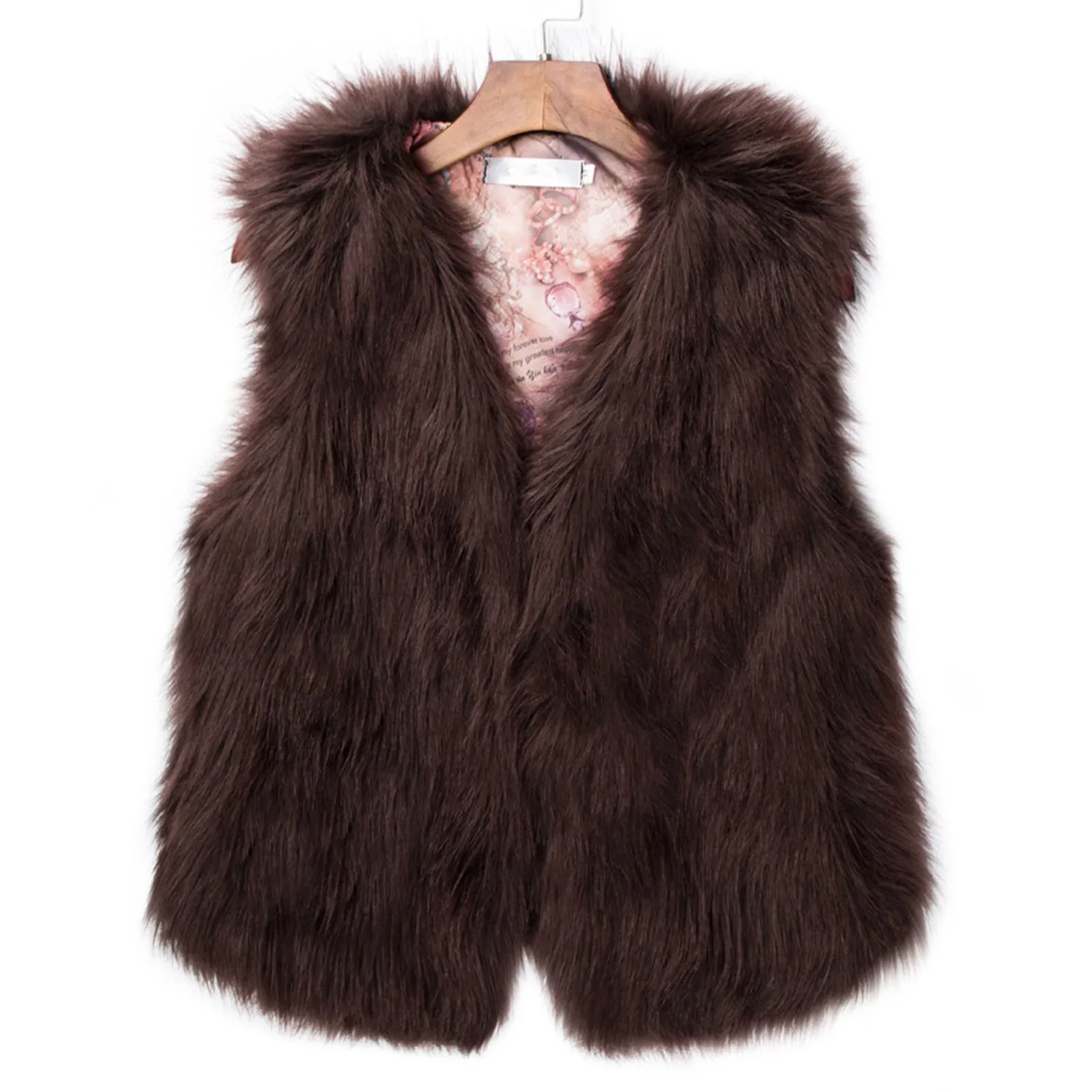 

Женский однотонный зимний Свободный жилет из смеси шерсти без рукавов, верхняя одежда, Женский пуховой жилет