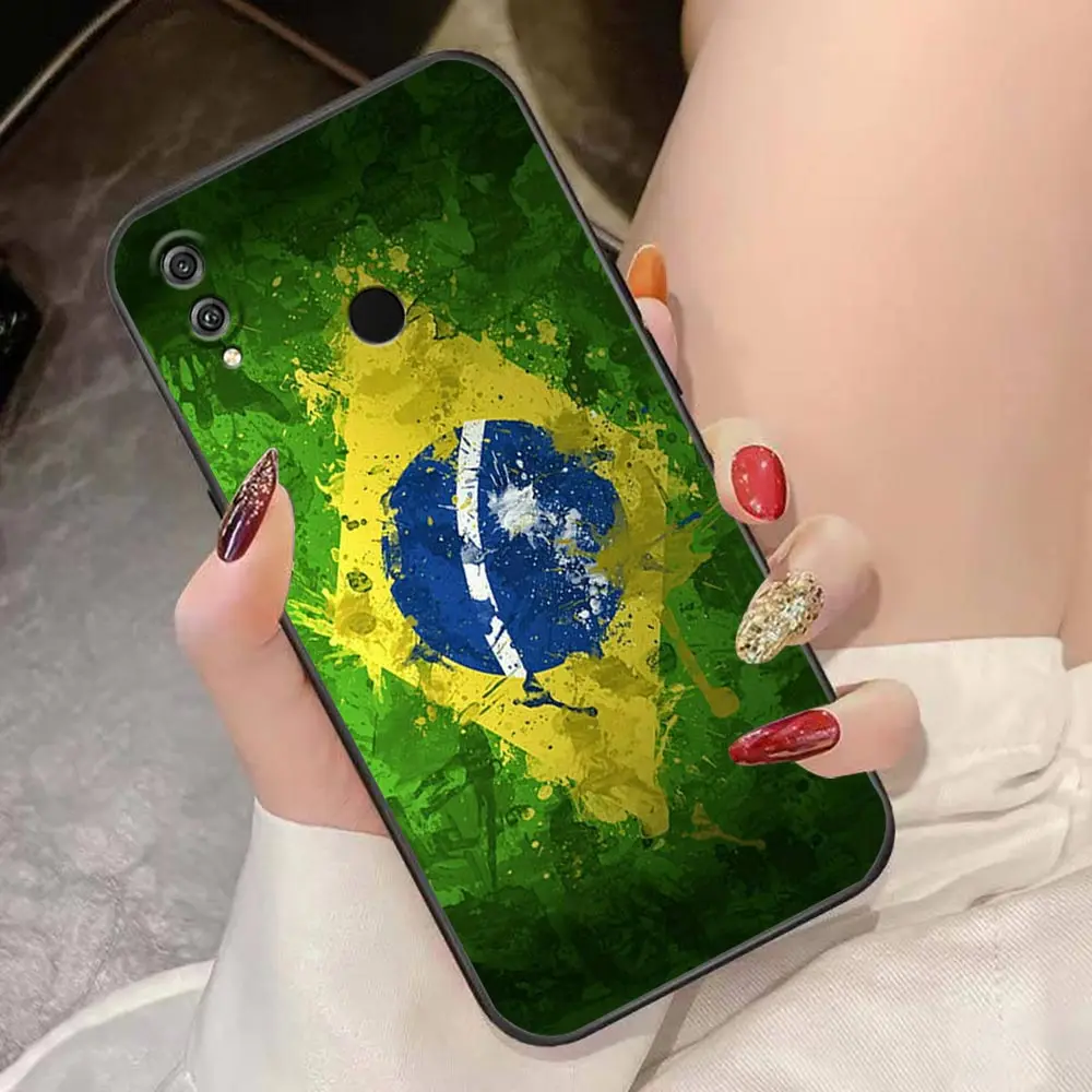 Case For HUAWEI Honor 9X 9 8 8X Max 80 70 60 50 30 20 10 10I NOTE 10 Lite Pro Case Cover Funda Coque Shell Capa Flag Of Brazil
