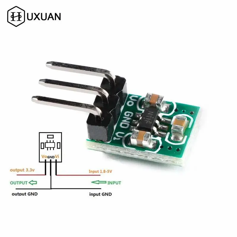 

Mini DC-DC Automatic Buck Boost Regulated Step Down/Up Power Module 1.8V - 5V to 3.3V Low Noise Regulated Charge Pump