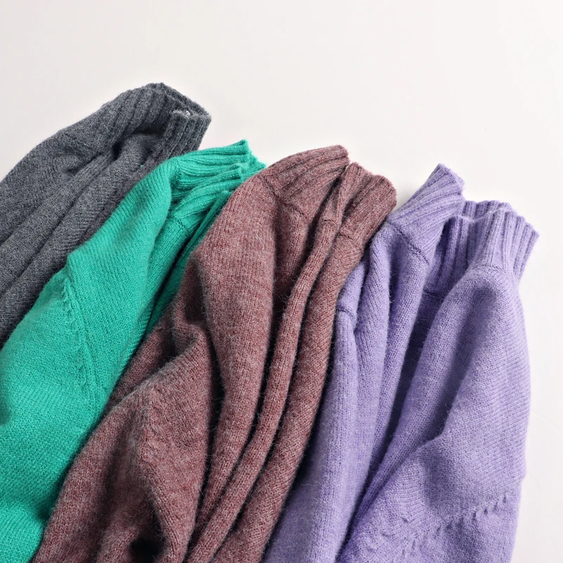 Женский свитер с круглым вырезом GIGOGOU осенне-зимний вязаный пуловер модный